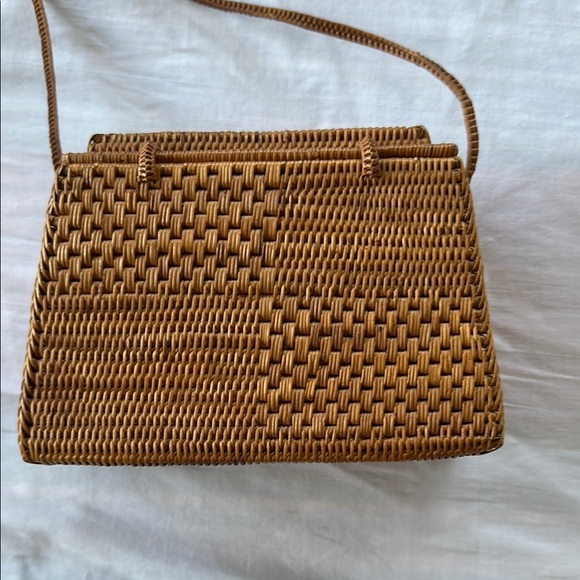Brown Woven Crossbody Bag - Picture 2 of 3
